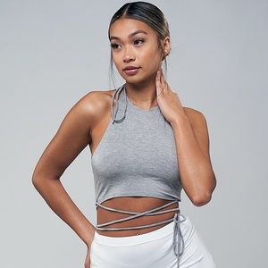 "Toni" Top Charcoal Grey